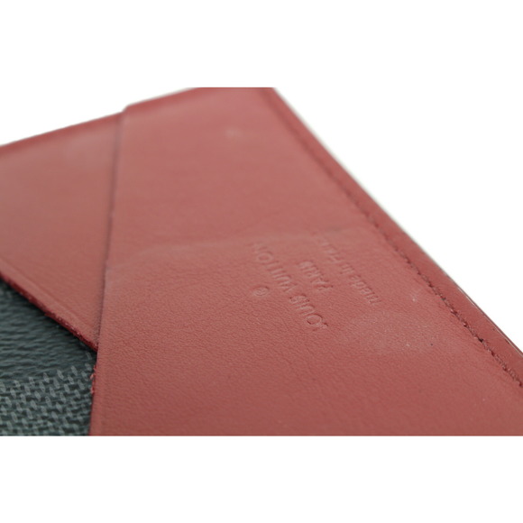 Louis Vuitton Organizer de Poche Card Case Damier Graphite Black Red - Picture 9 of 10